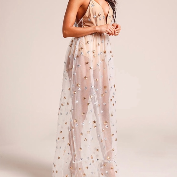 COPY - | L’atiste BYAMY | sequined mesh star dress size S - Picture 6 of 6
